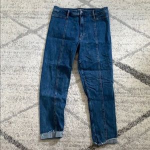 Ultra high rise skinny ankle jean